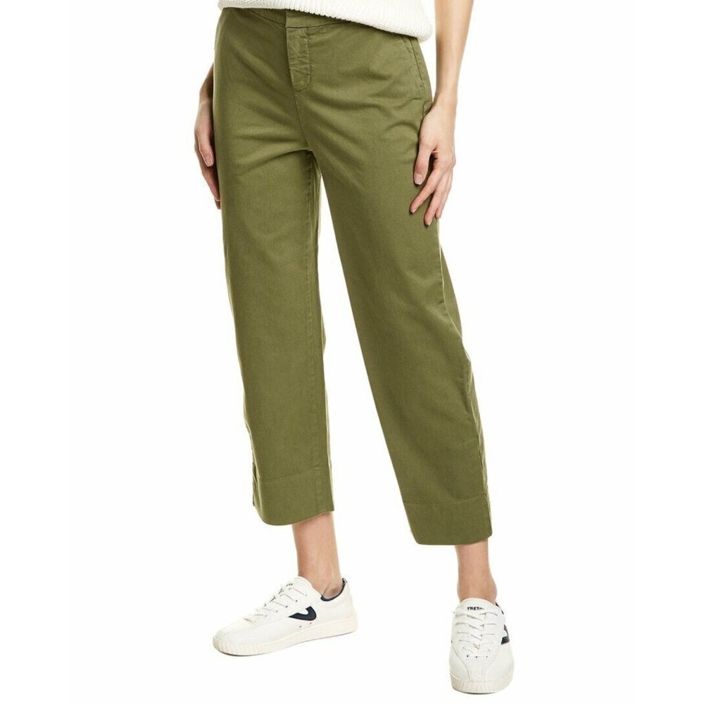 NWT NYDJ Relaxed Crop Chino w/ Lift Tuck Technology in Olivine Sz. 2
